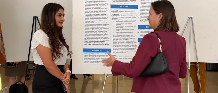 RAP Student Sabrina Presenting at Conference